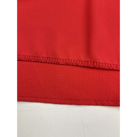 Vici Orange One Shoulder Poncho Blouse Size Large Made In USA - Picture 4 of 8